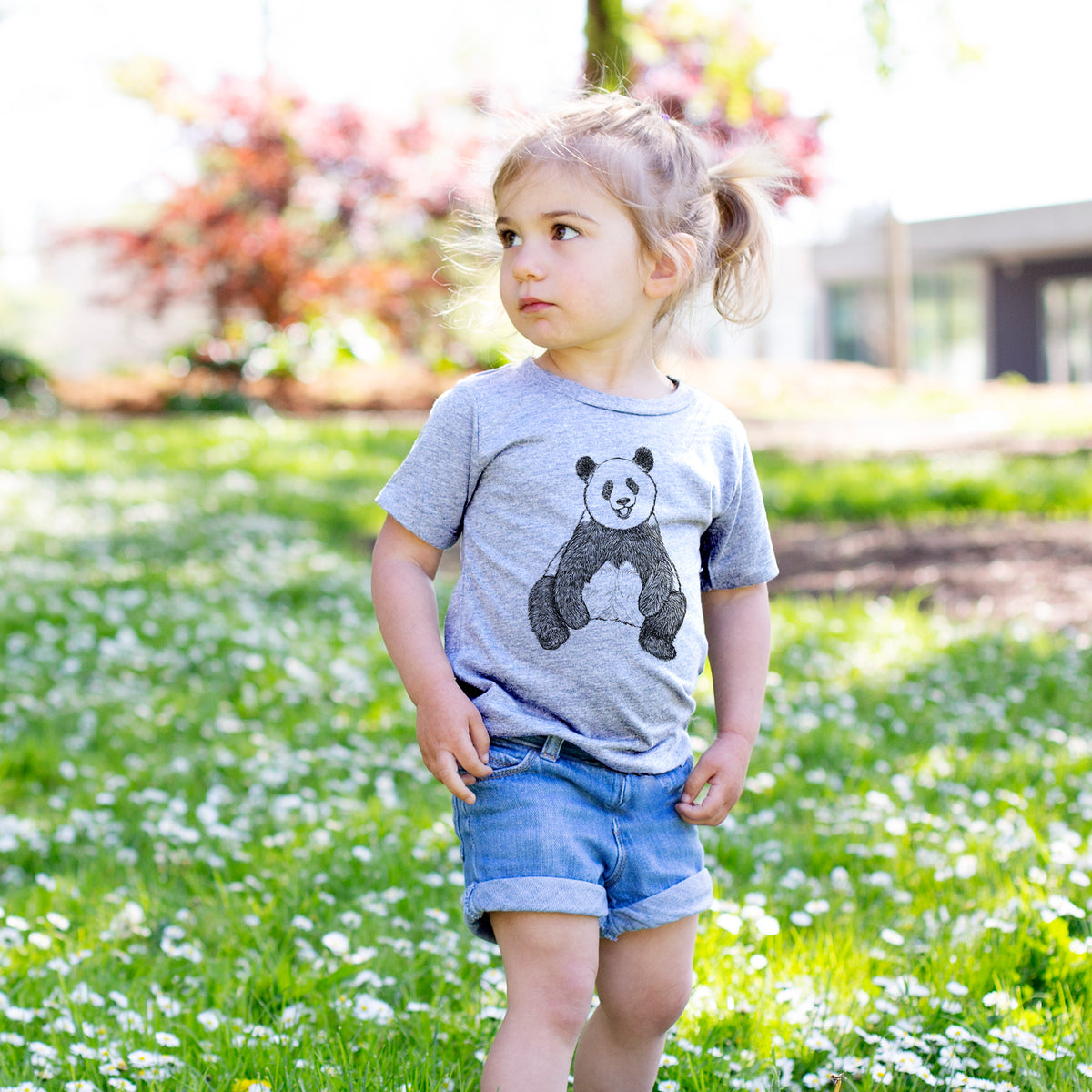 Ailuropoda melanoleuca - Giant Panda Sitting - Toddler/Youth Shirt