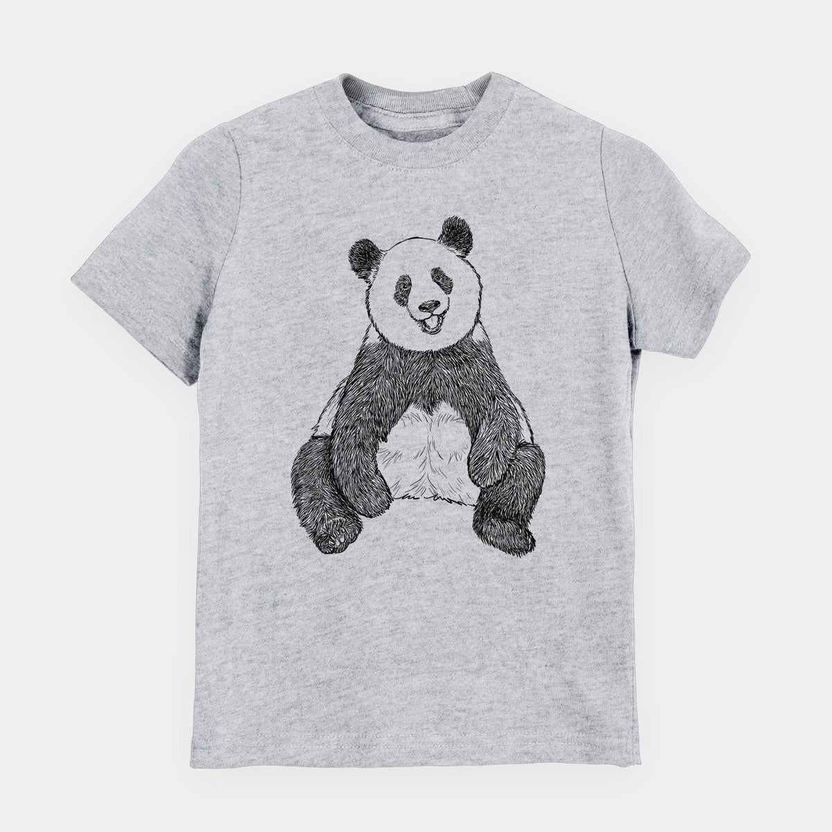 Ailuropoda melanoleuca - Giant Panda Sitting - Youth Shirt