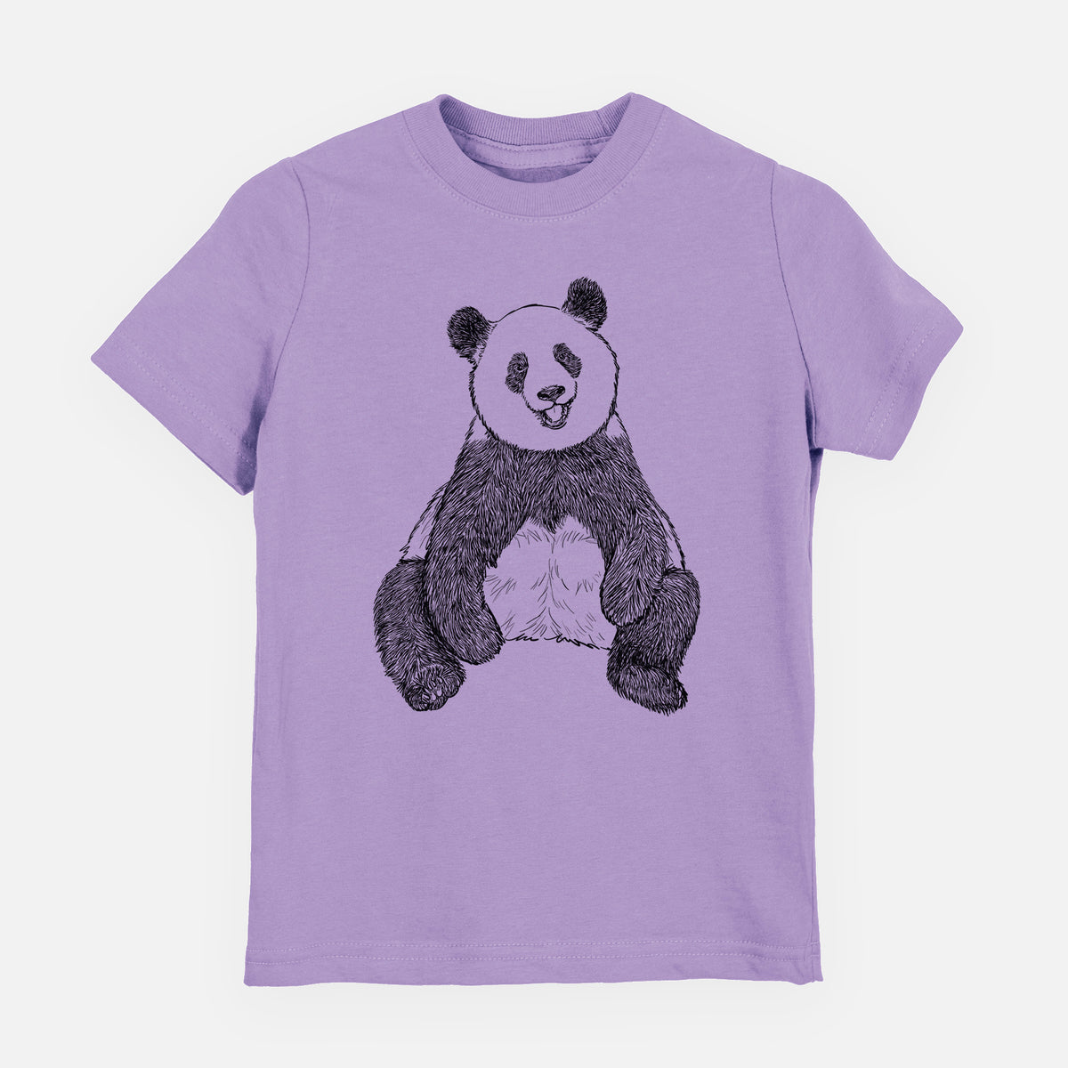 Ailuropoda melanoleuca - Giant Panda Sitting - Youth Shirt