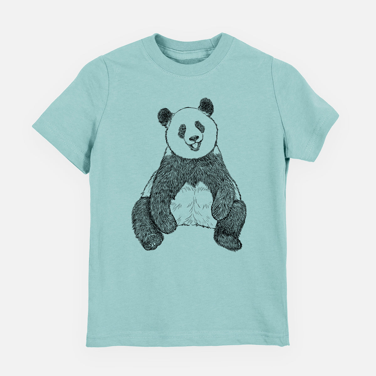 Ailuropoda melanoleuca - Giant Panda Sitting - Youth Shirt