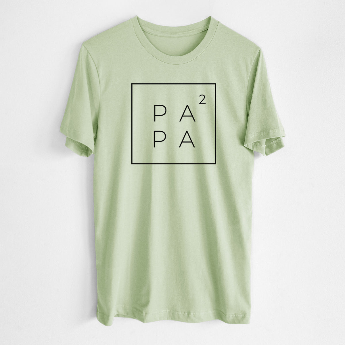 Papa to the 2nd Power Boxed - Lightweight 100% Cotton Unisex Crewneck