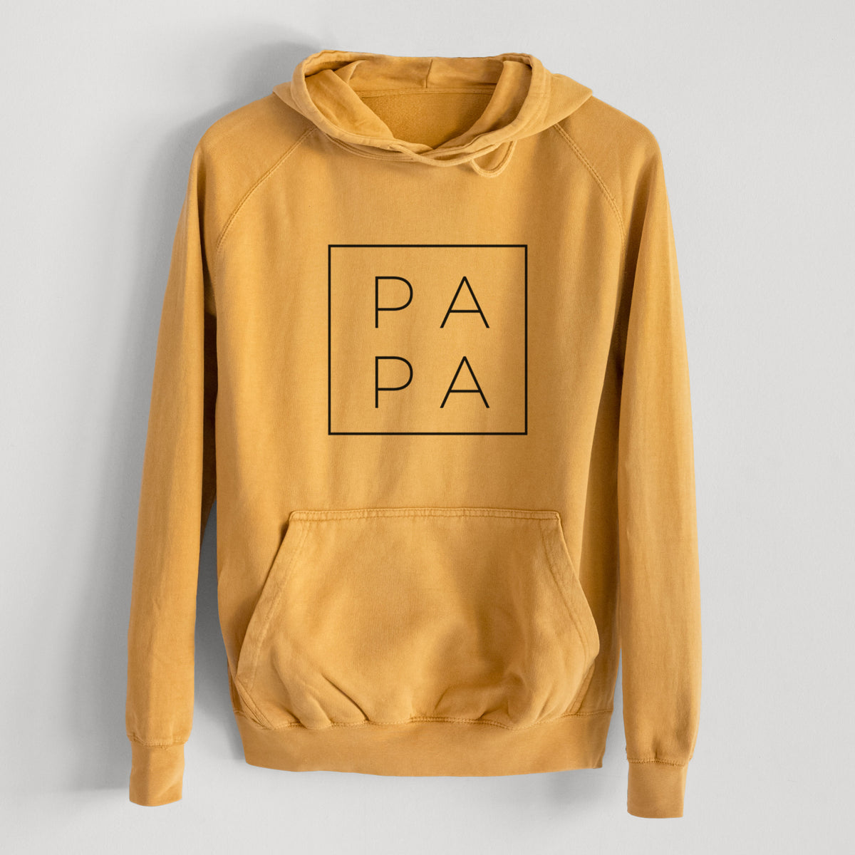 Papa Boxed  - Mid-Weight Unisex Vintage 100% Cotton Hoodie
