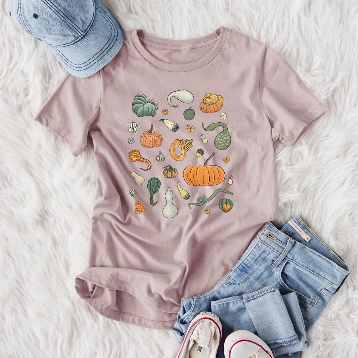 Pumpkin Patch Finds - Women's Lightweight Relaxed Fit 100% Cotton Crewneck