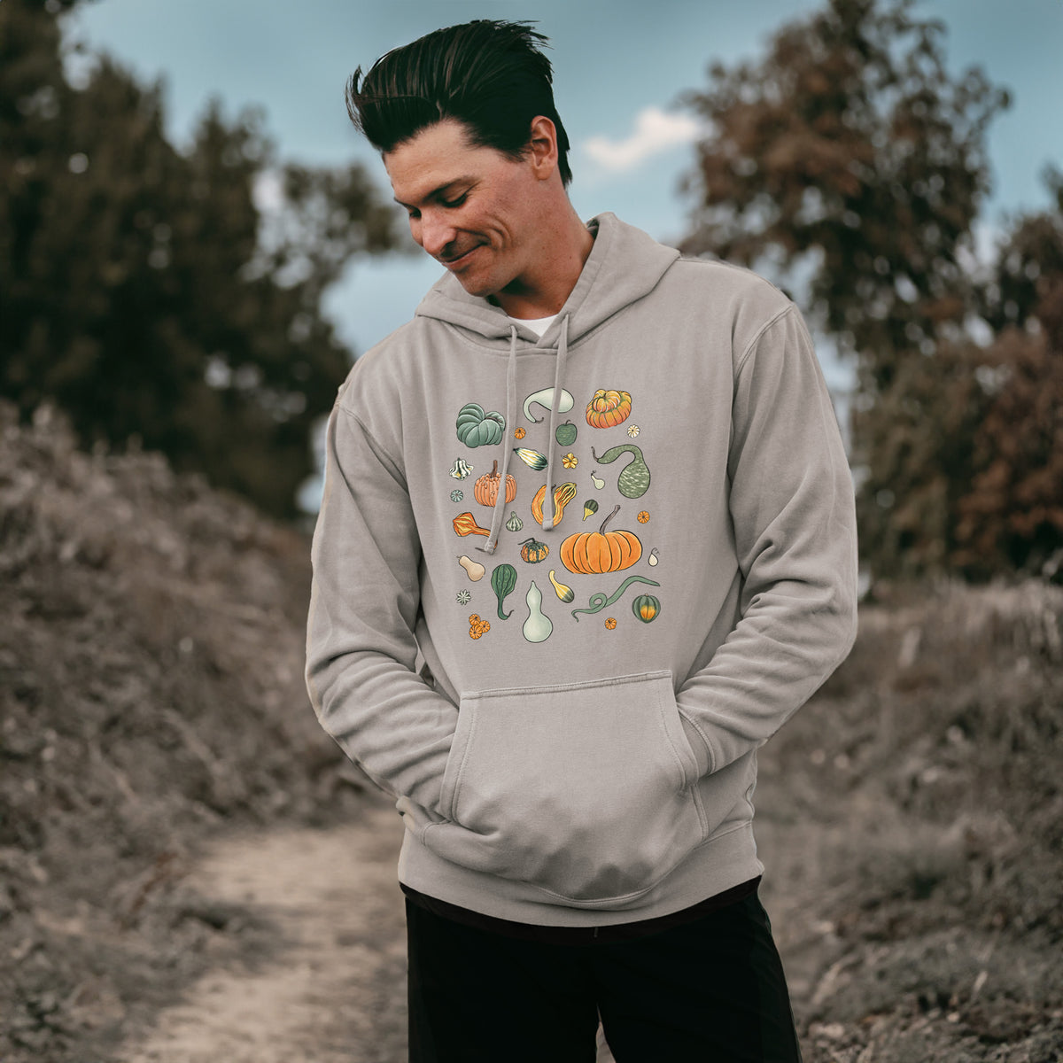 Pumpkin Patch Finds - Unisex Pigment Dyed Hoodie