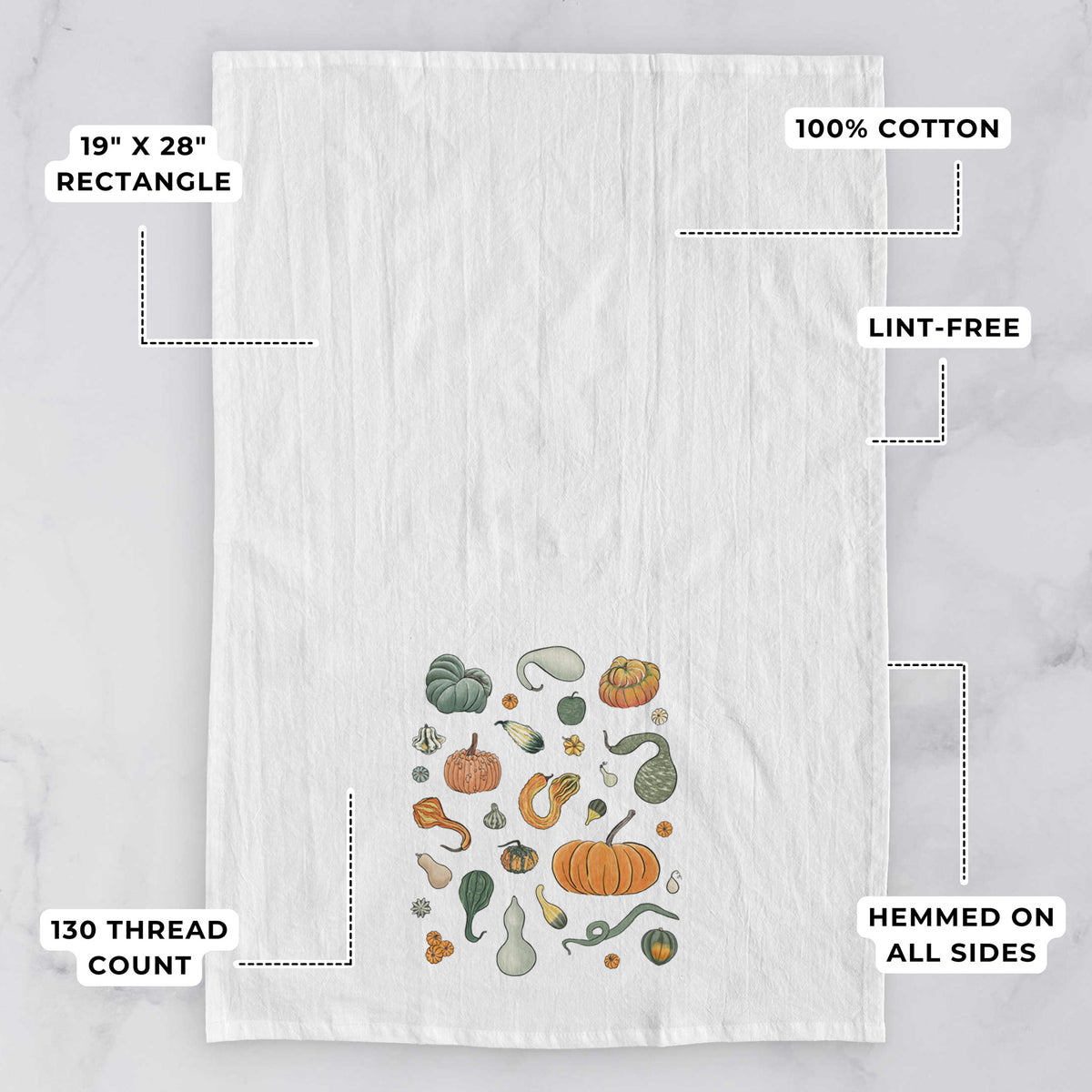 Pumpkin Patch Finds - Tea Towel