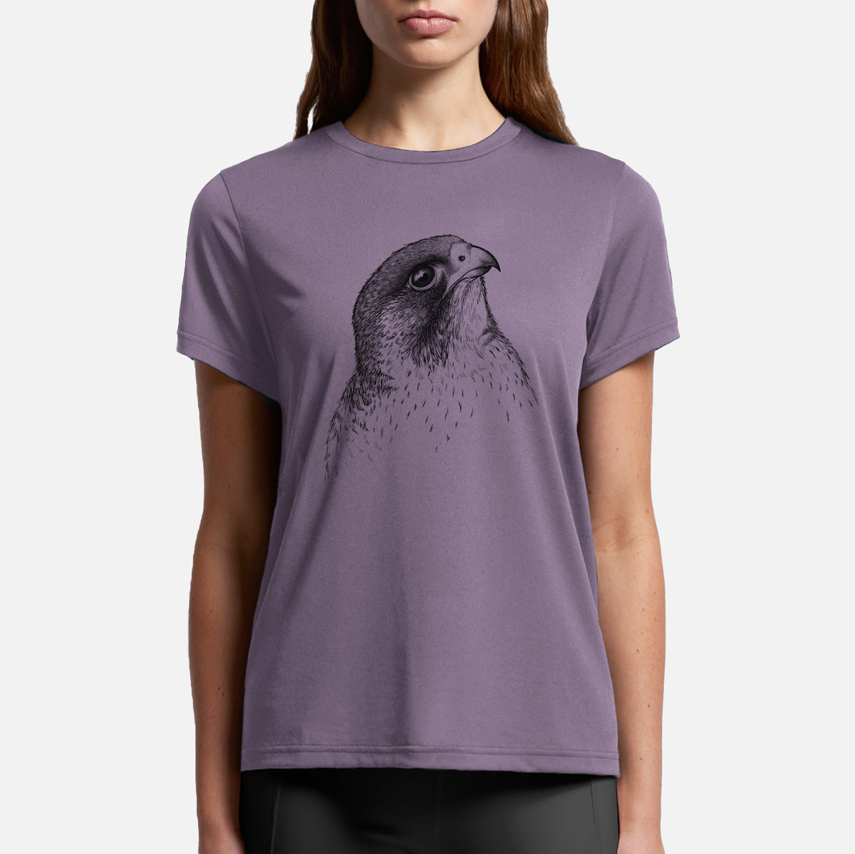 Peregrine Falcon - Falco peregrinus - Womens Everyday Maple Tee