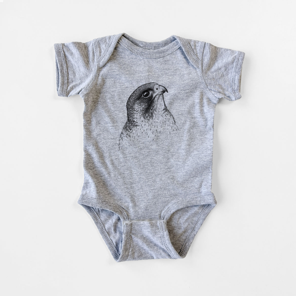 Peregrine Falcon - Falco peregrinus - Baby Fine Jersey Bodysuit