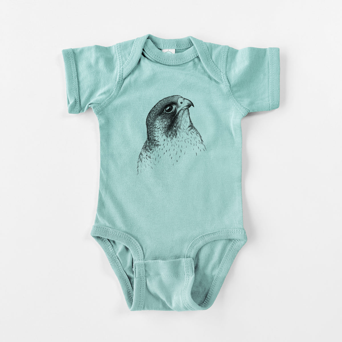 Peregrine Falcon - Falco peregrinus - Baby Fine Jersey Bodysuit