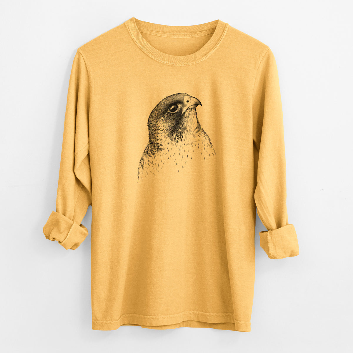 Peregrine Falcon - Falco peregrinus - Unisex Comfort Colors 100% Cotton Long Sleeve