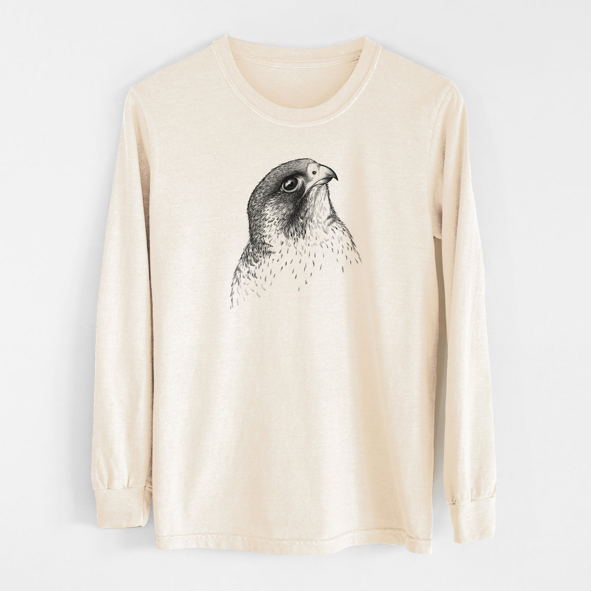 Peregrine Falcon - Falco peregrinus - Unisex Comfort Colors 100% Cotton Long Sleeve