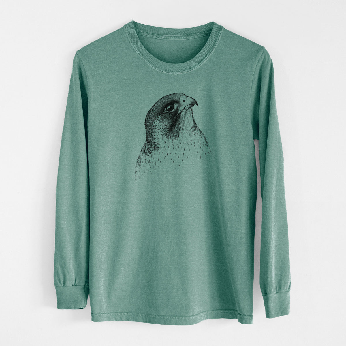 Peregrine Falcon - Falco peregrinus - Unisex Comfort Colors 100% Cotton Long Sleeve