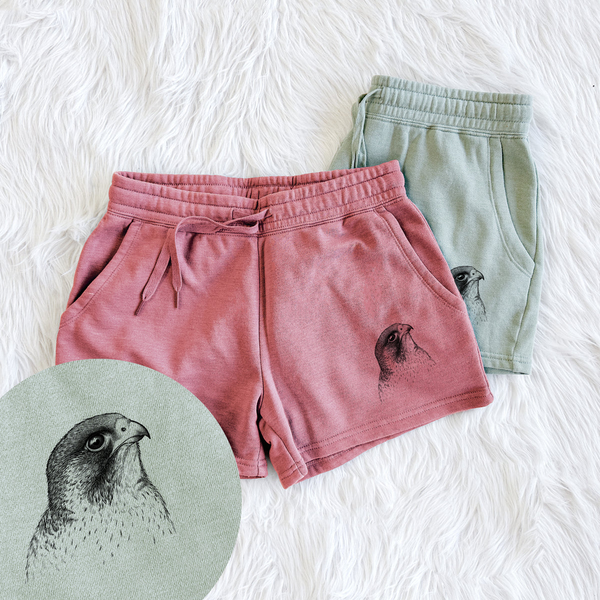 Peregrine Falcon - Falco peregrinus - Women&#39;s Cali Wave Shorts