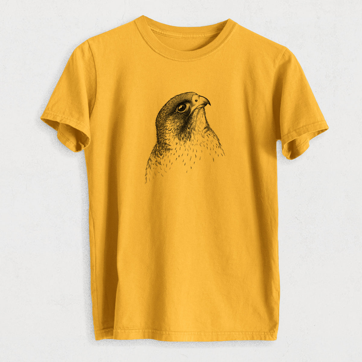 Peregrine Falcon - Falco peregrinus - Heavyweight Men&#39;s 100% Organic Cotton Tee