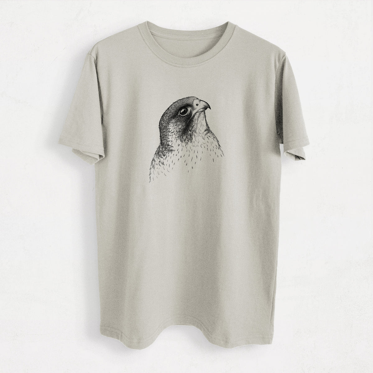Peregrine Falcon - Falco peregrinus - Heavyweight Men&#39;s 100% Organic Cotton Tee