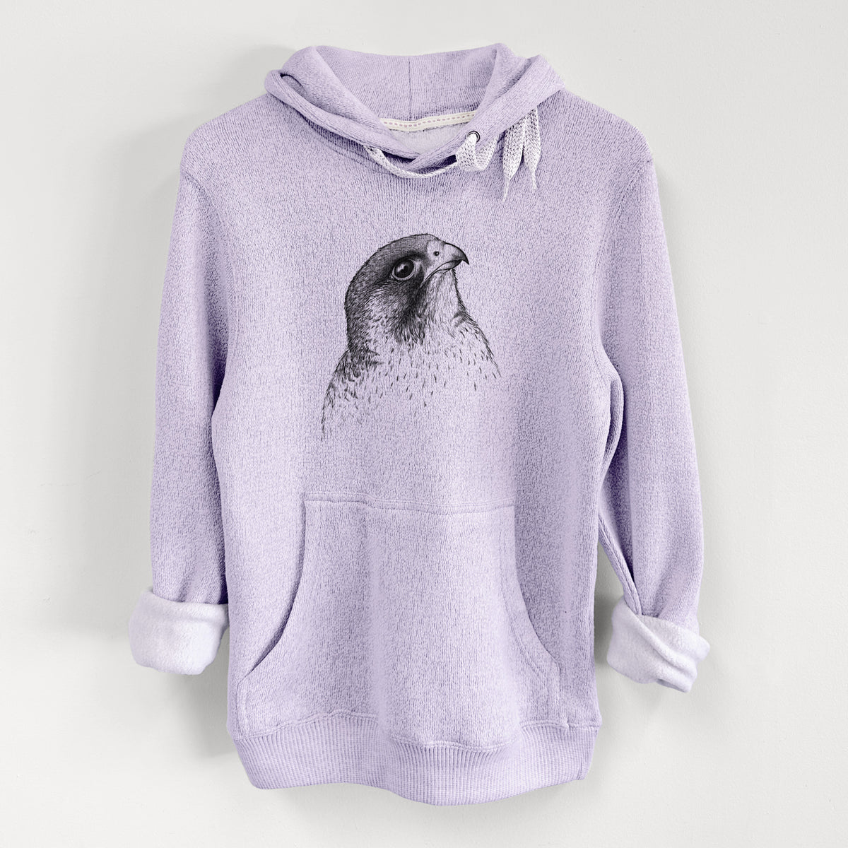 Peregrine Falcon - Falco peregrinus - Knit Hoodie