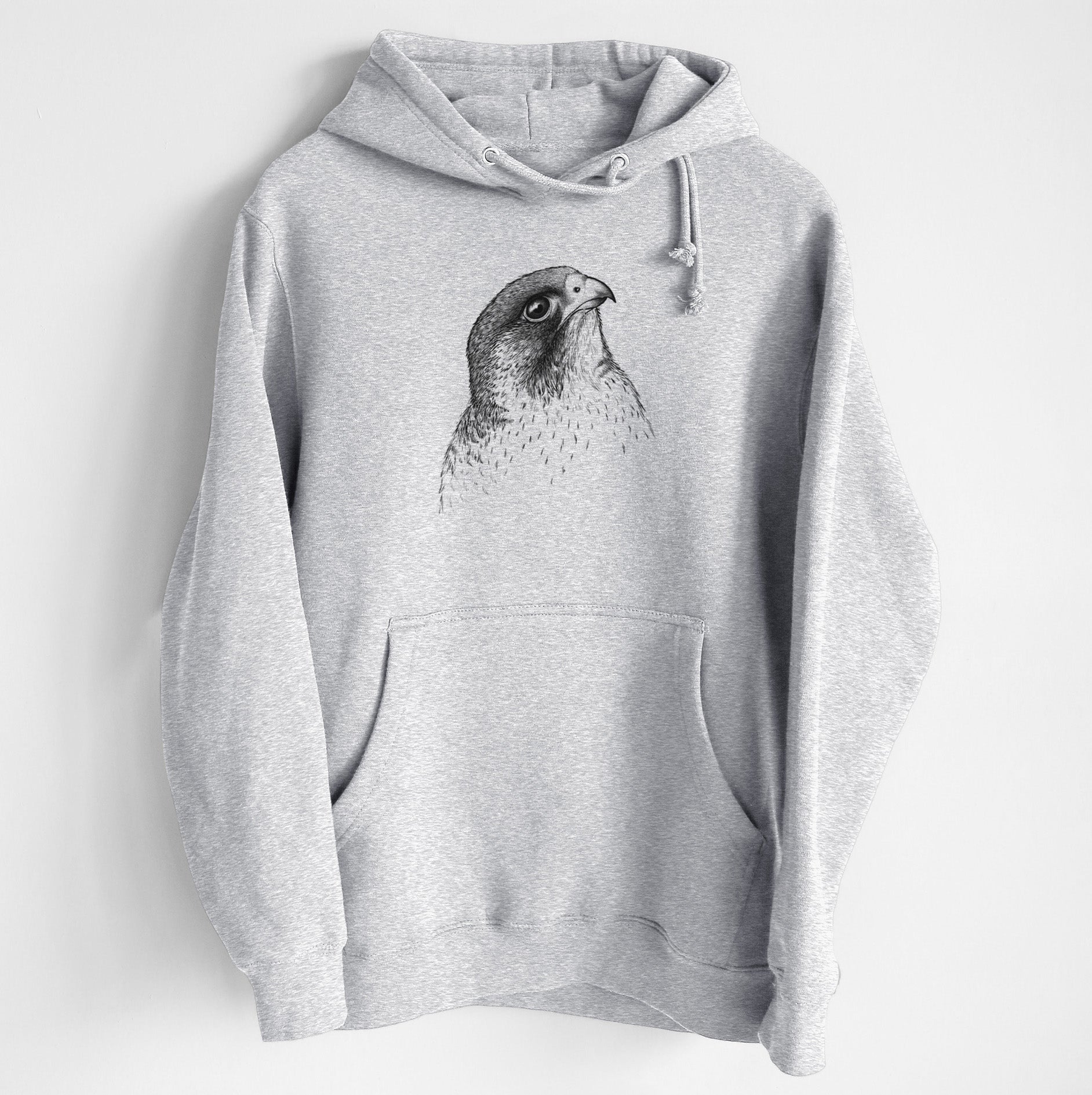 Peregrine Falcon - Falco peregrinus - Heavyweight Fleece Hoodie