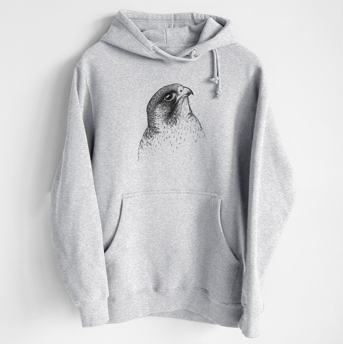 Peregrine Falcon - Falco peregrinus - Heavyweight Fleece Hoodie