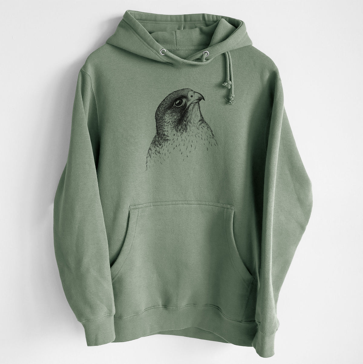 Peregrine Falcon - Falco peregrinus - Heavyweight Fleece Hoodie