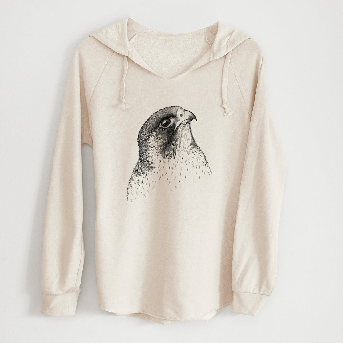 Peregrine Falcon - Falco peregrinus - Cali Wave Hooded Sweatshirt