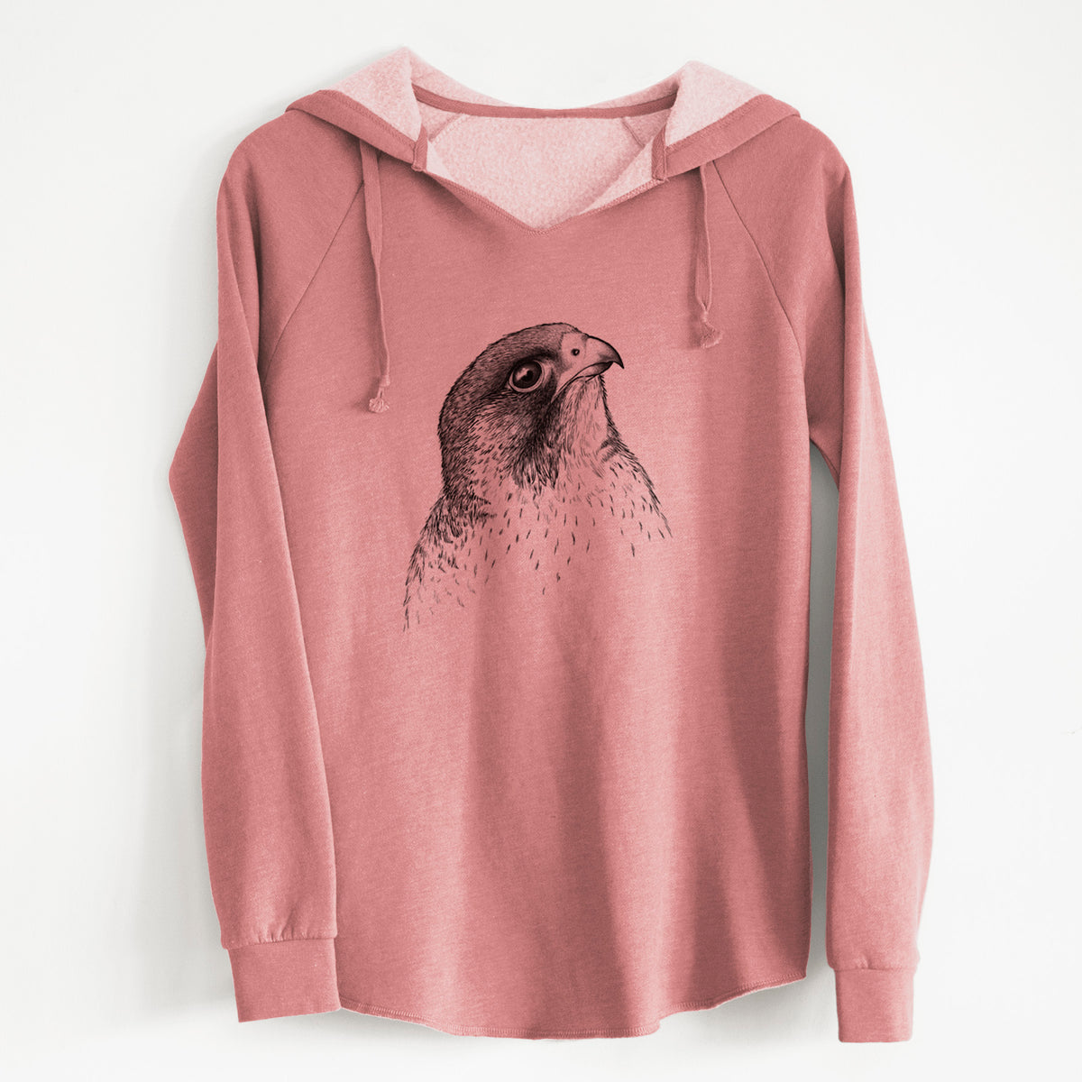 Peregrine Falcon - Falco peregrinus - Cali Wave Hooded Sweatshirt