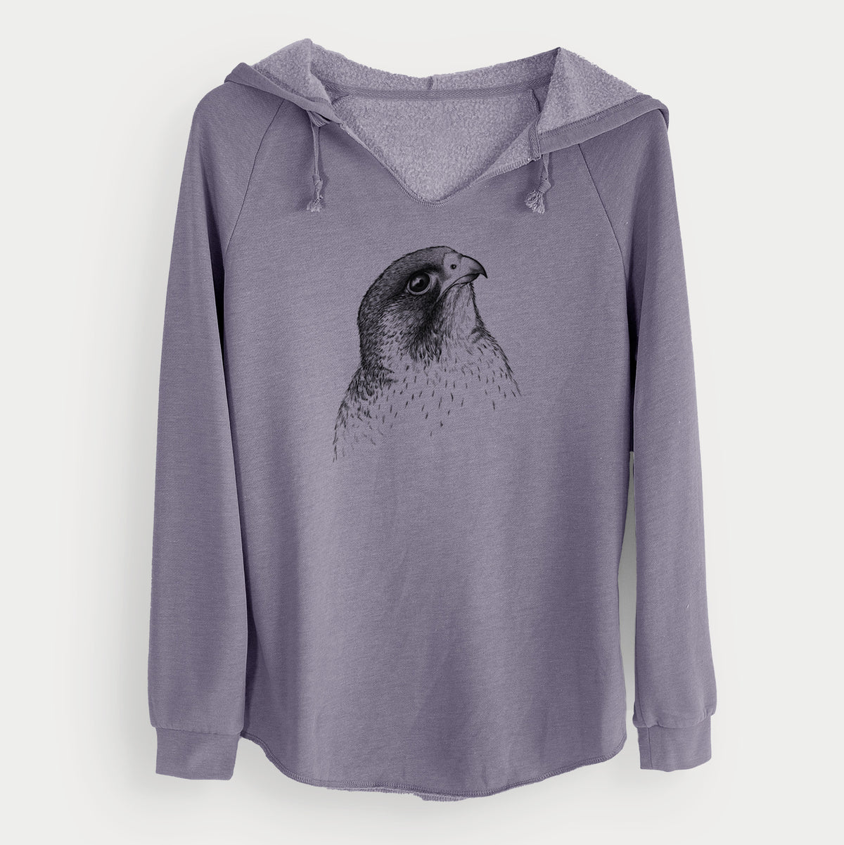 Peregrine Falcon - Falco peregrinus - Cali Wave Hooded Sweatshirt