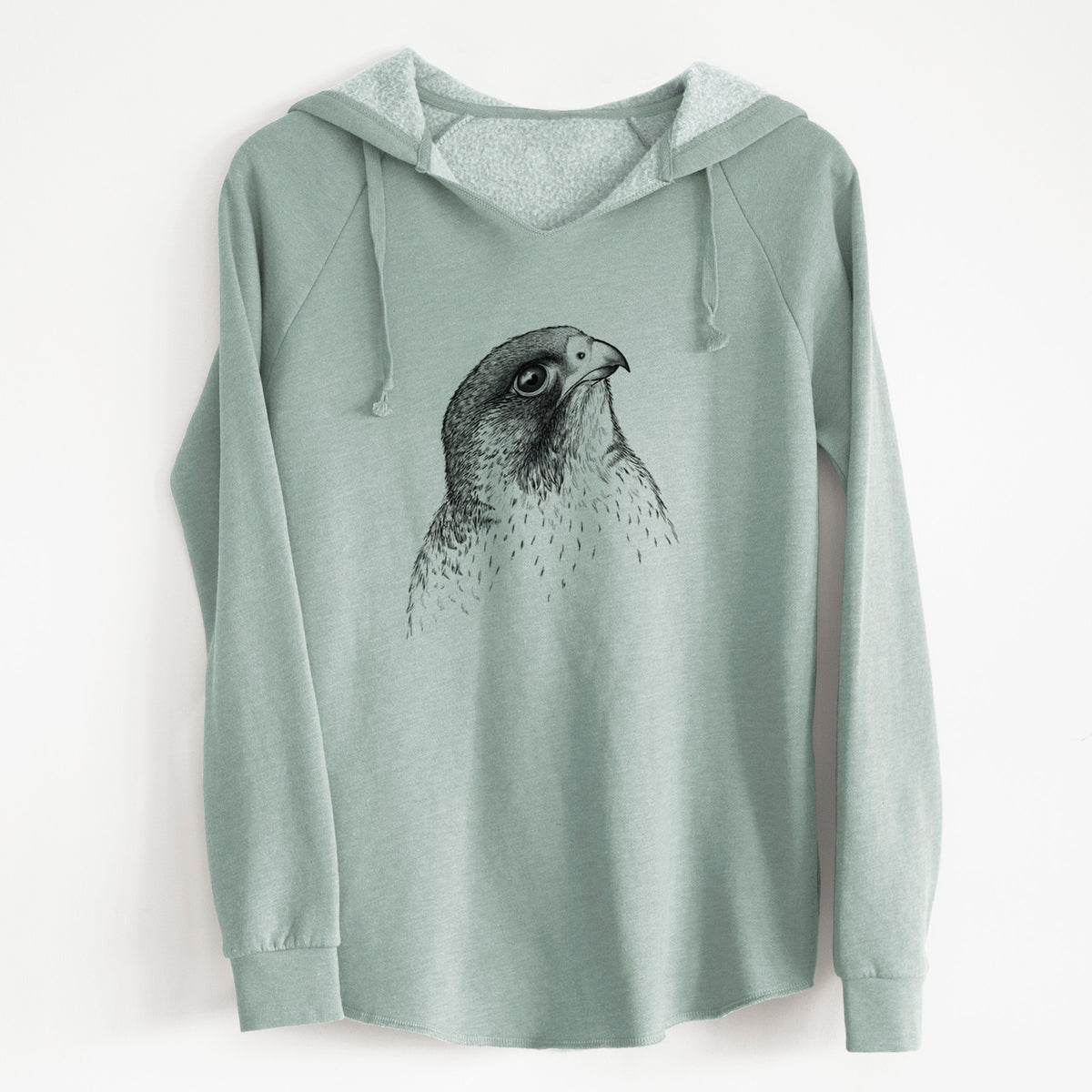 Peregrine Falcon - Falco peregrinus - Cali Wave Hooded Sweatshirt