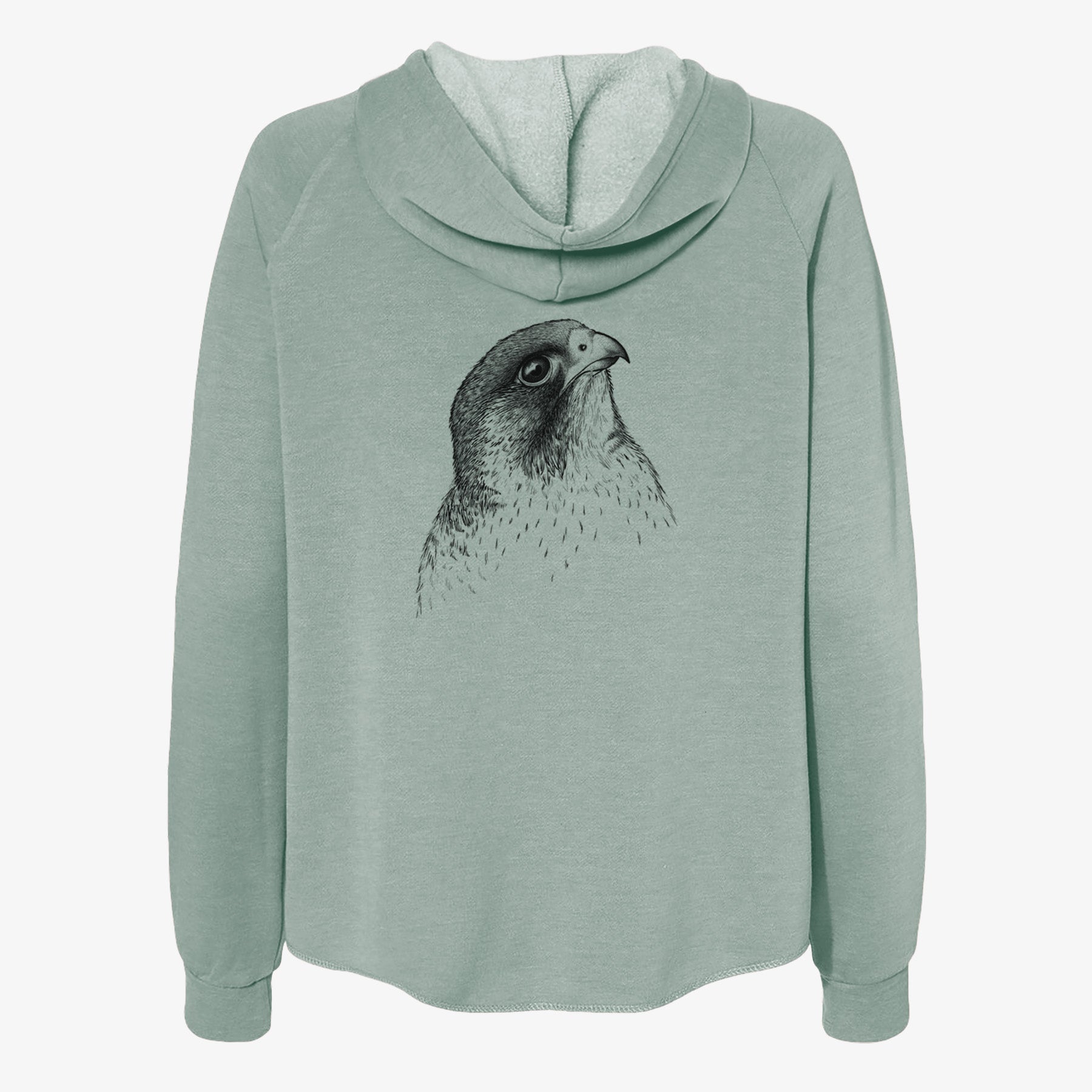 Peregrine Falcon - Falco peregrinus - Women's Cali Wave Zip-Up Sweatshirt