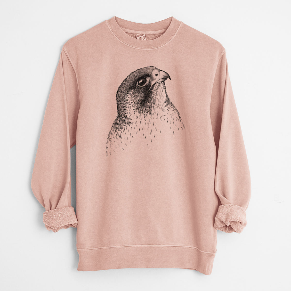 Peregrine Falcon - Falco peregrinus - Unisex Pigment Dyed Crew Sweatshirt