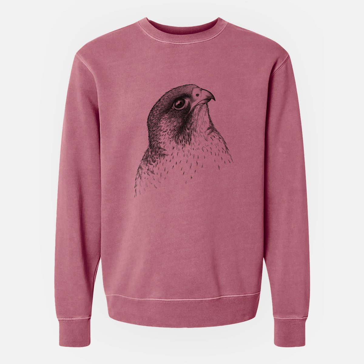 Peregrine Falcon - Falco peregrinus - Unisex Pigment Dyed Crew Sweatshirt