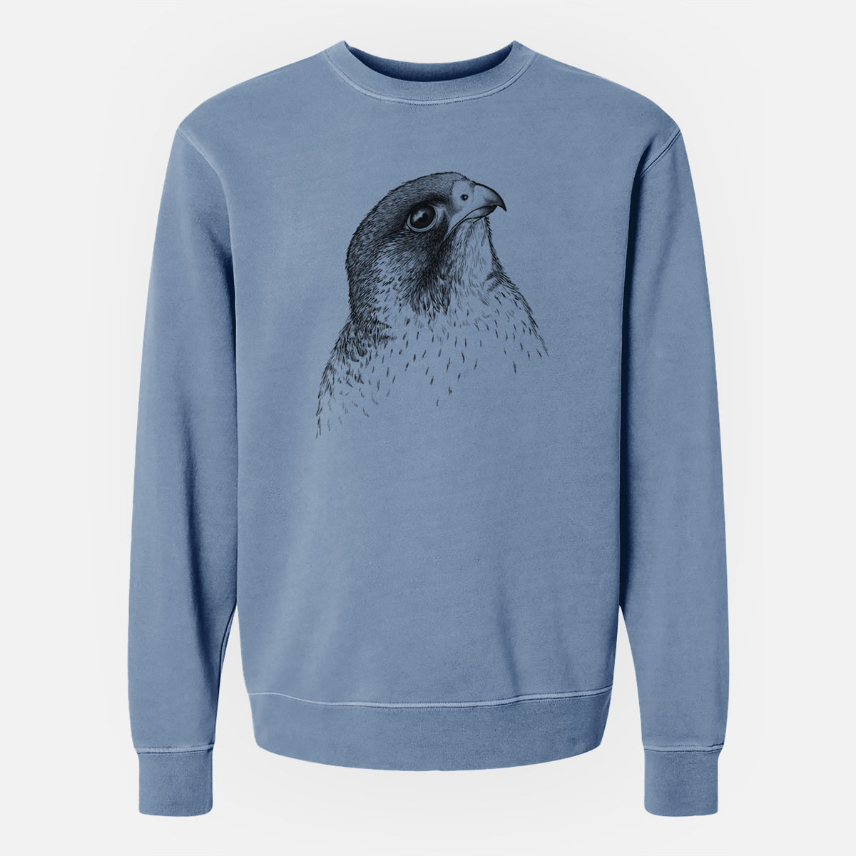 Peregrine Falcon - Falco peregrinus - Unisex Pigment Dyed Crew Sweatshirt