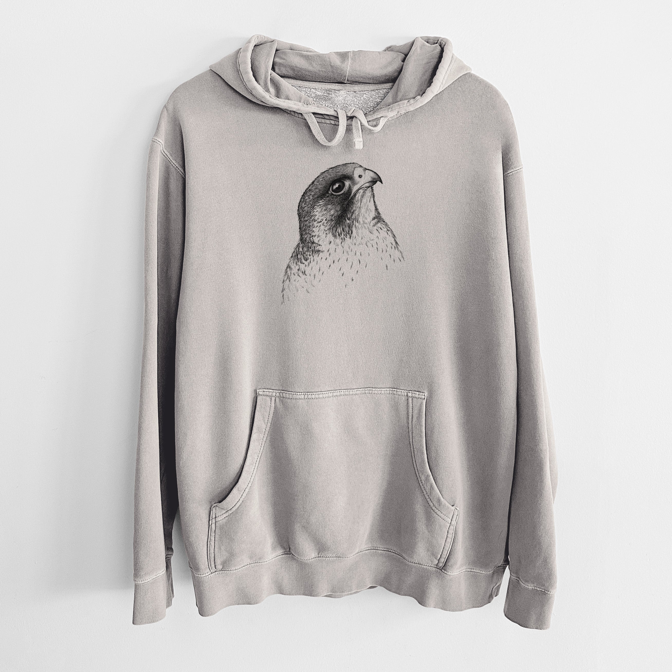 Peregrine Falcon - Falco peregrinus - Unisex Pigment Dyed Hoodie