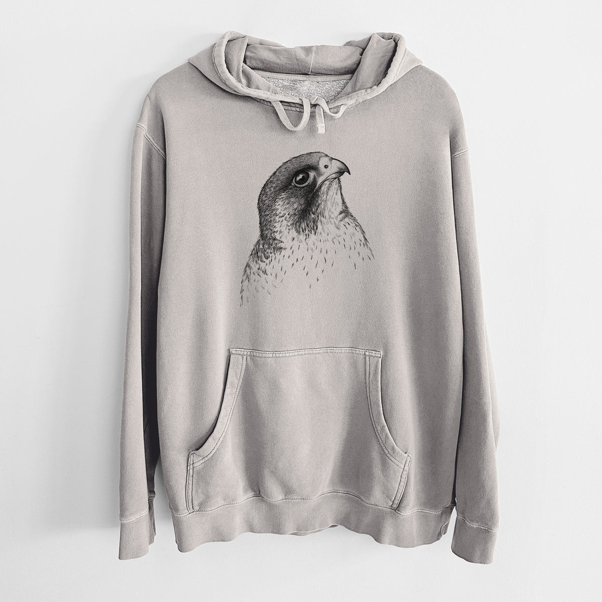 Peregrine Falcon - Falco peregrinus - Unisex Pigment Dyed Hoodie