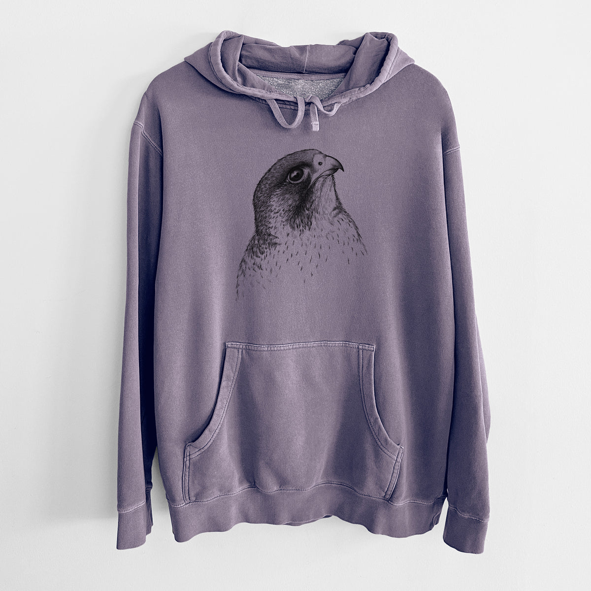 Peregrine Falcon - Falco peregrinus - Unisex Pigment Dyed Hoodie