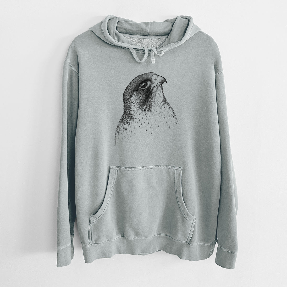 Peregrine Falcon - Falco peregrinus - Unisex Pigment Dyed Hoodie