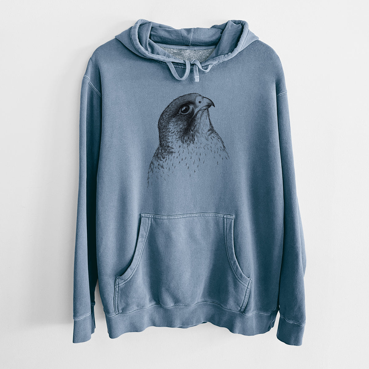 Peregrine Falcon - Falco peregrinus - Unisex Pigment Dyed Hoodie