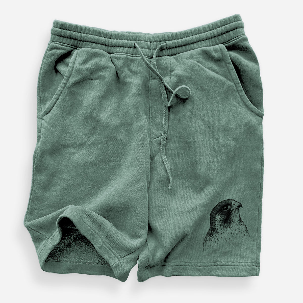 Peregrine Falcon - Falco peregrinus - Unisex Pigment Dyed Shorts