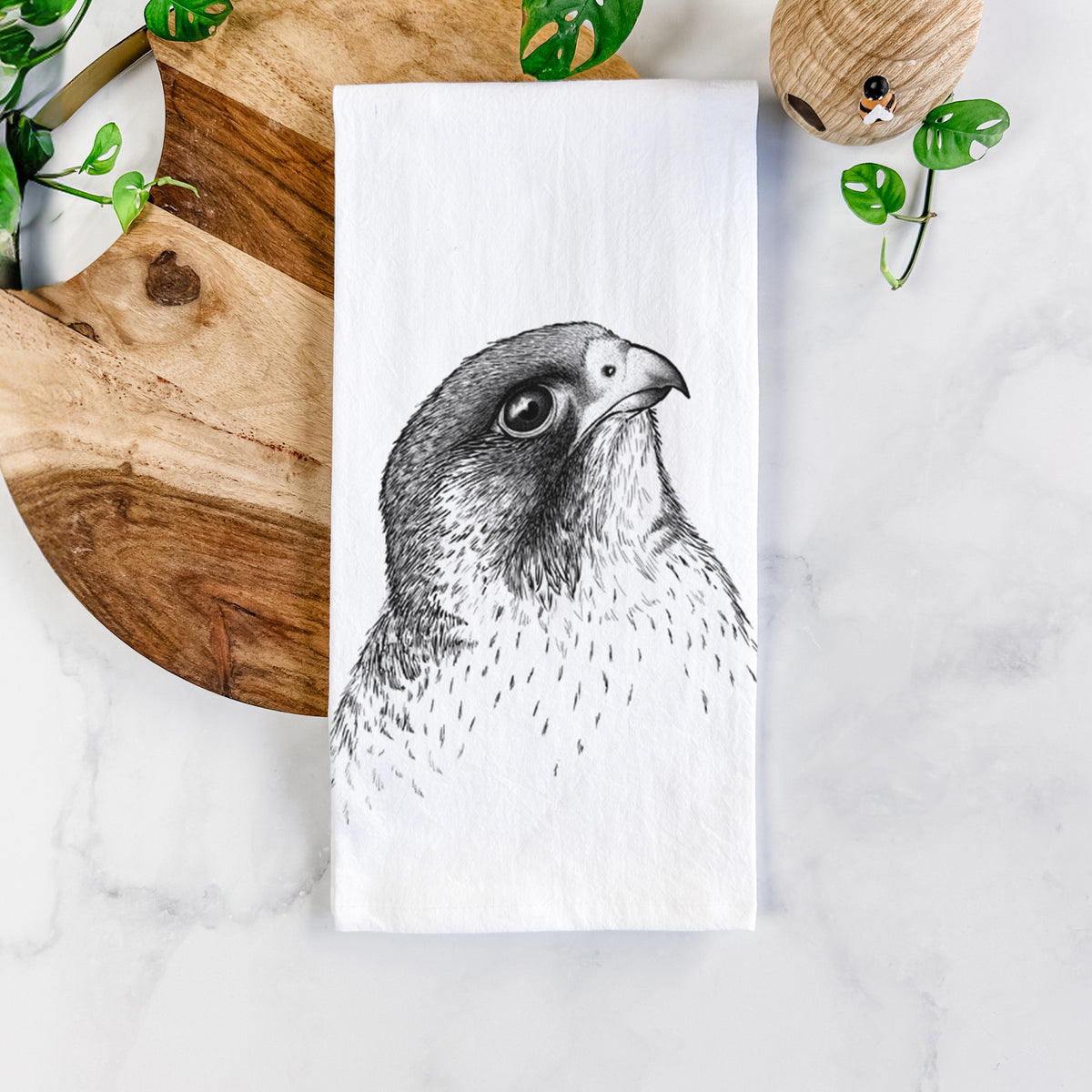 Peregrine Falcon - Falco peregrinus Tea Towel