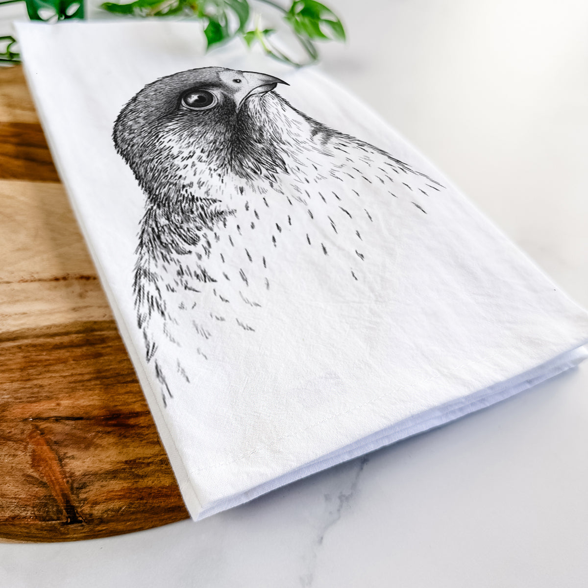 Peregrine Falcon - Falco peregrinus Tea Towel