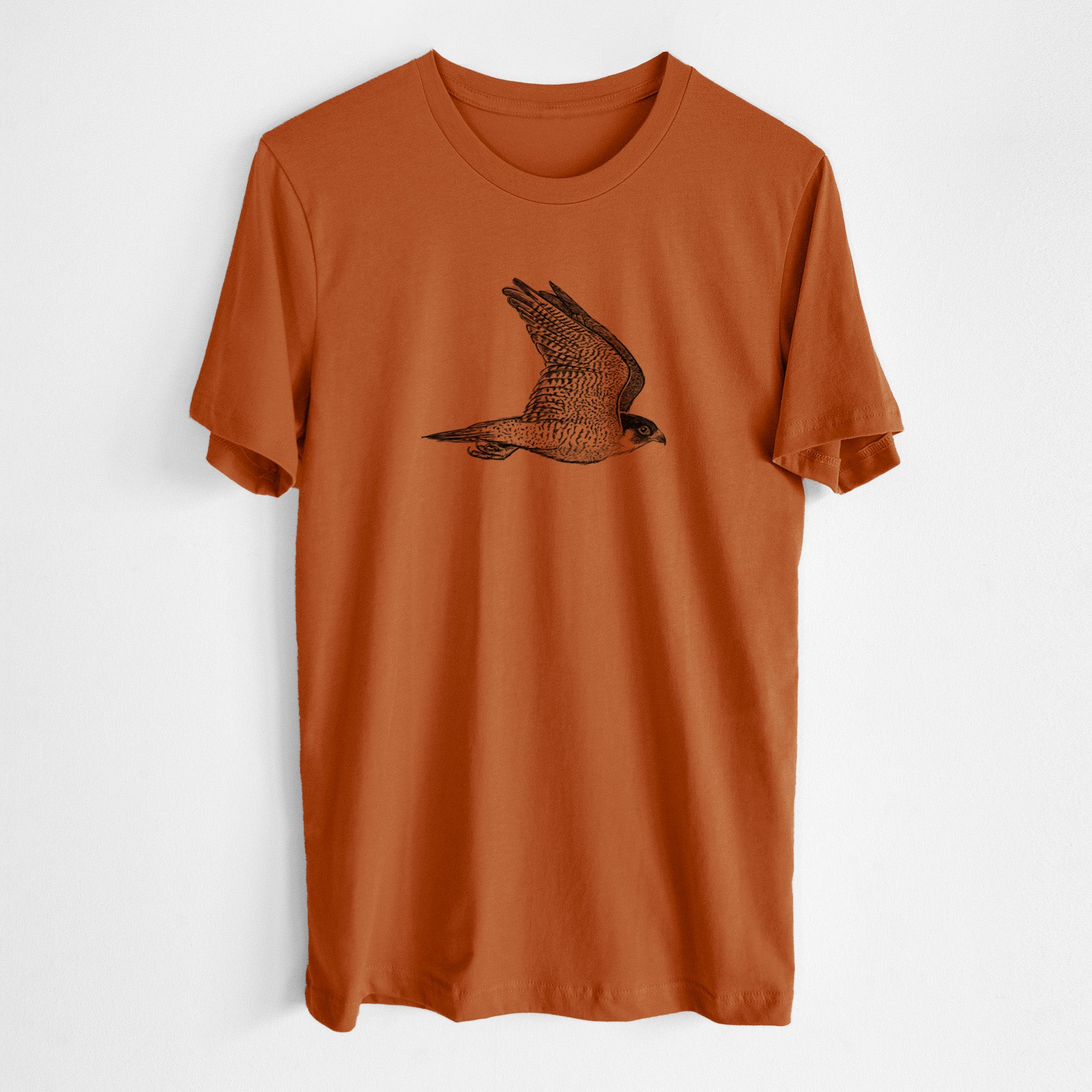 Flying Peregrine - Falco peregrinus - Lightweight 100% Cotton Unisex Crewneck
