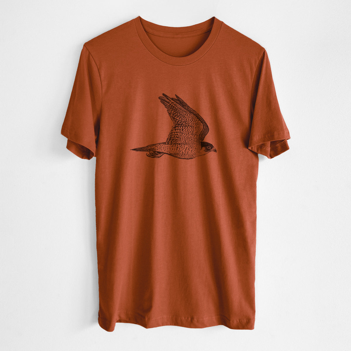 Flying Peregrine - Falco peregrinus - Lightweight 100% Cotton Unisex Crewneck
