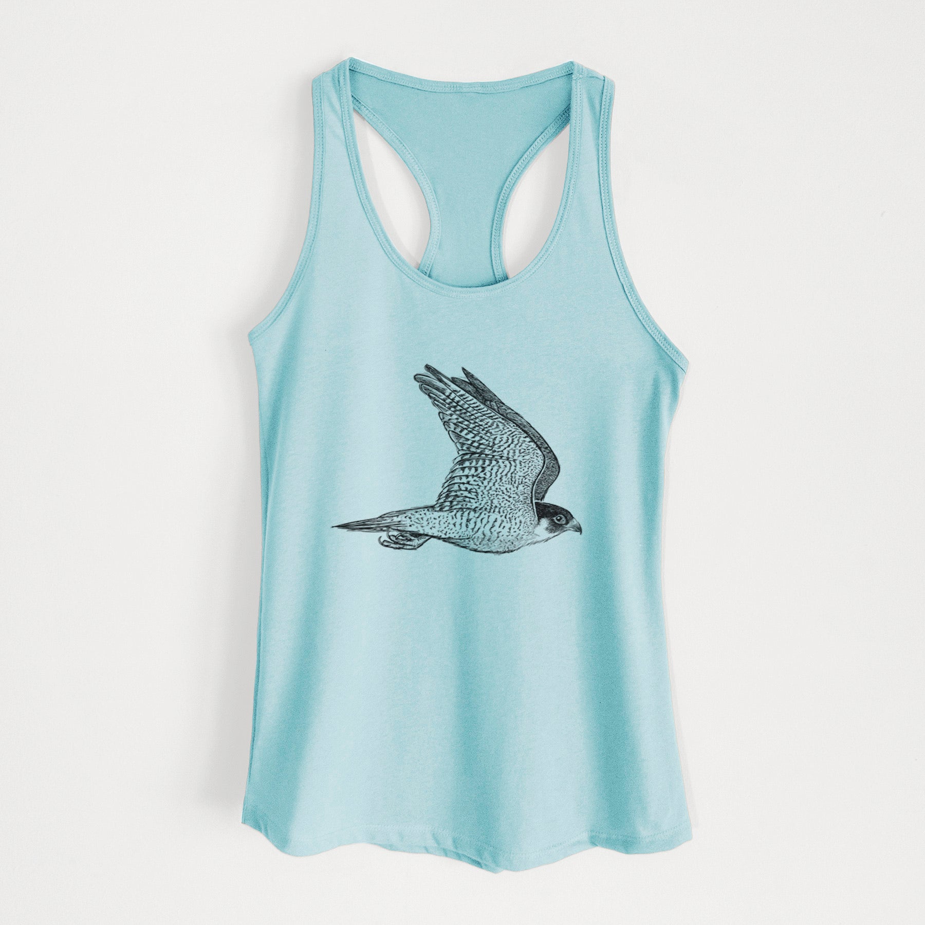 Flying Peregrine - Falco peregrinus - Women's Racerback Tanktop