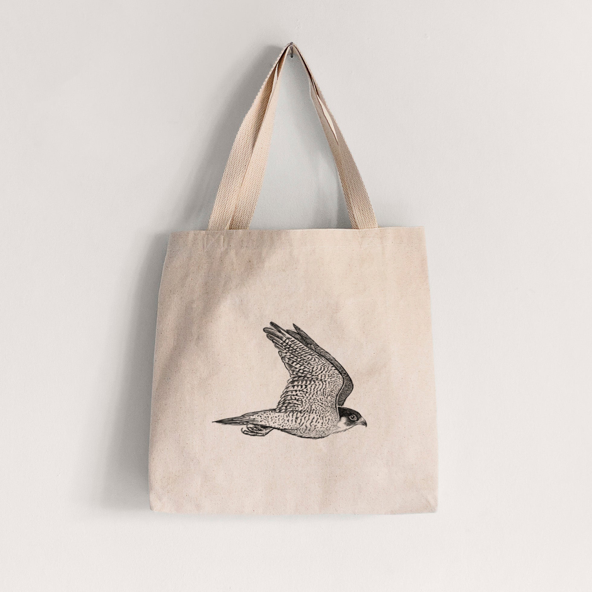 Flying Peregrine - Falco peregrinus - Tote Bag