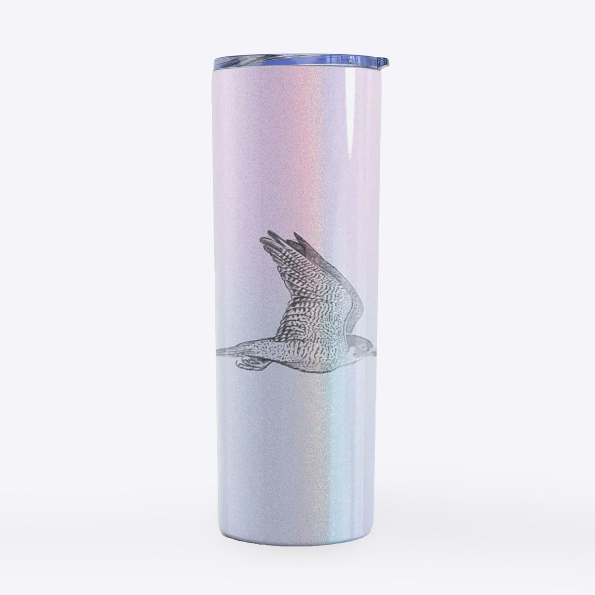 Flying Peregrine - Falco peregrinus - 20oz Skinny Tumbler