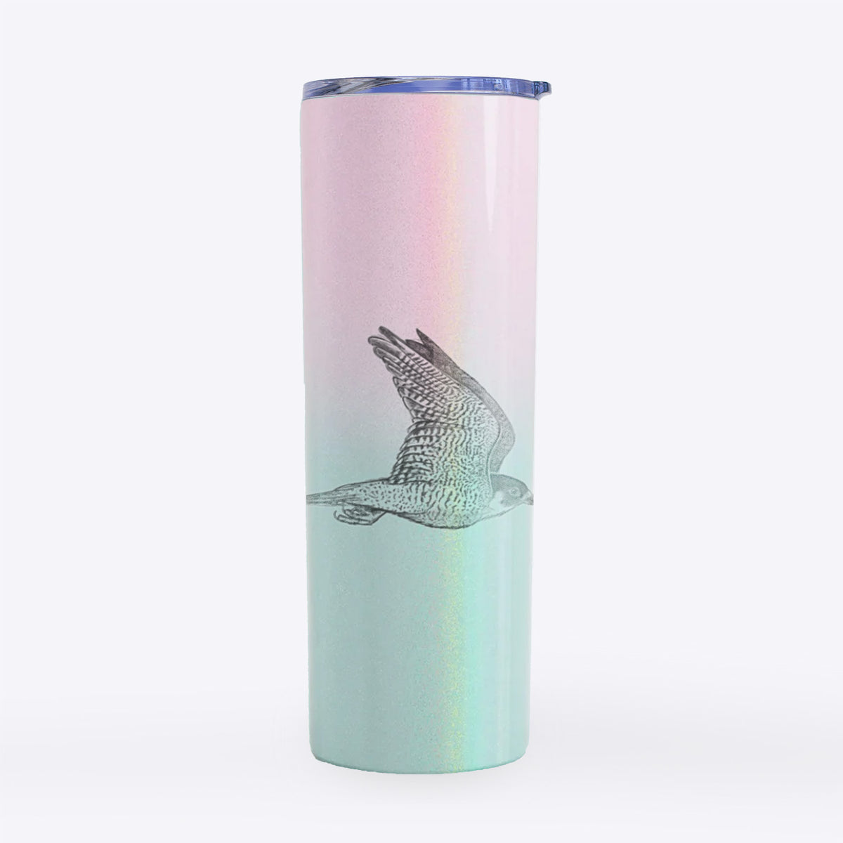 Flying Peregrine - Falco peregrinus - 20oz Skinny Tumbler