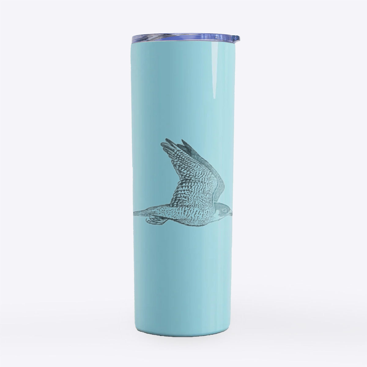 Flying Peregrine - Falco peregrinus - 20oz Skinny Tumbler