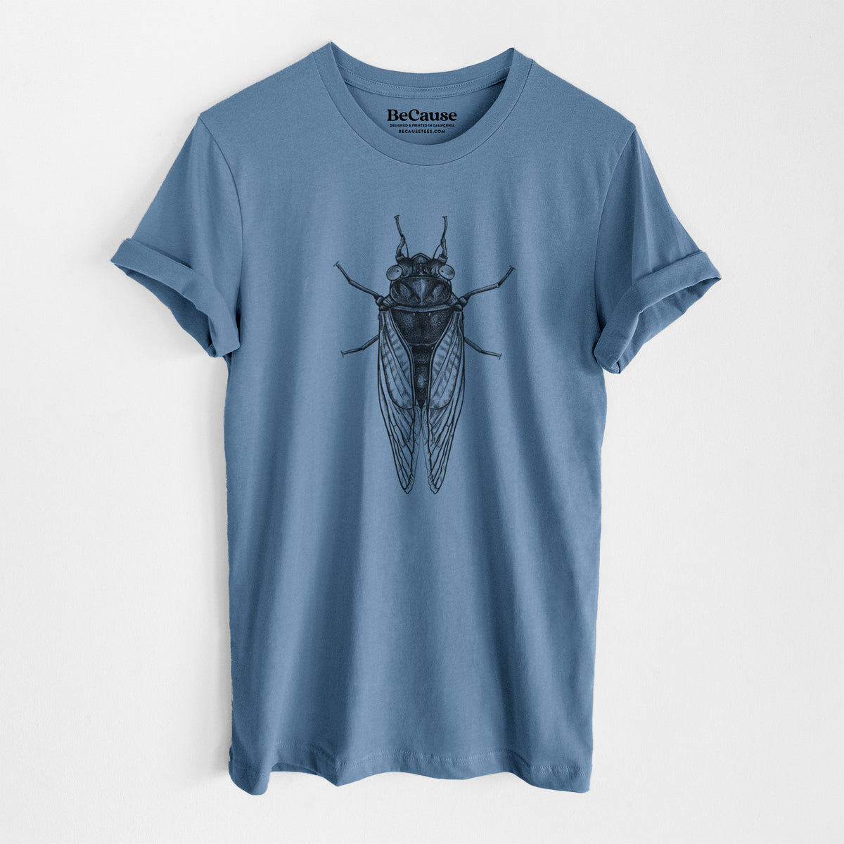 Pharoh Cicada - Magicicada septendecim - Lightweight 100% Cotton Unisex Crewneck