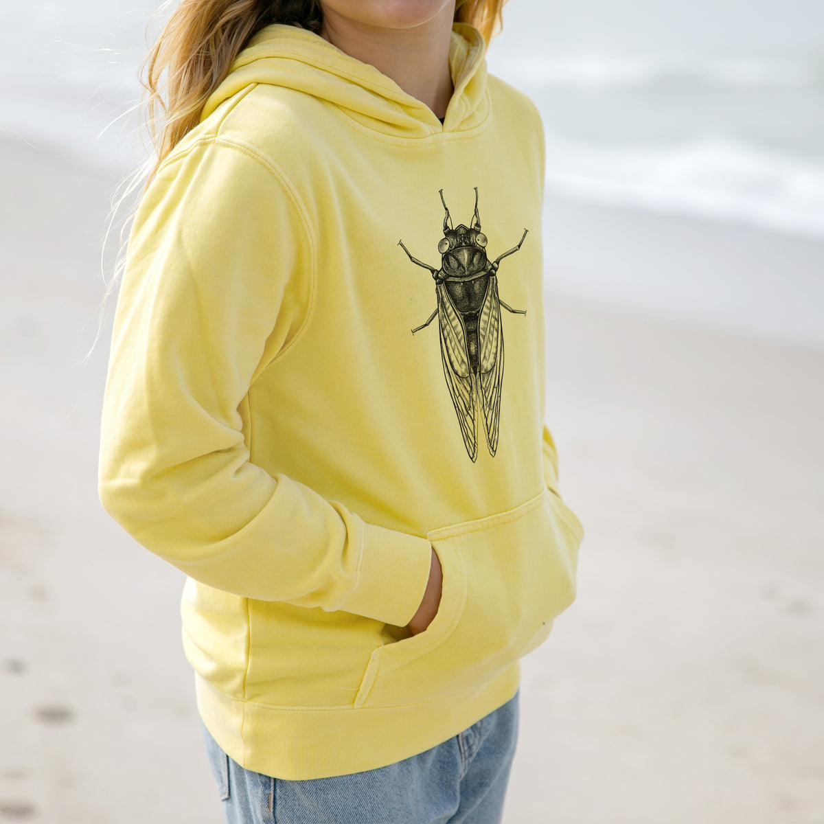 Pharoh Cicada - Magicicada septendecim - Youth Pigment Dyed Hoodie