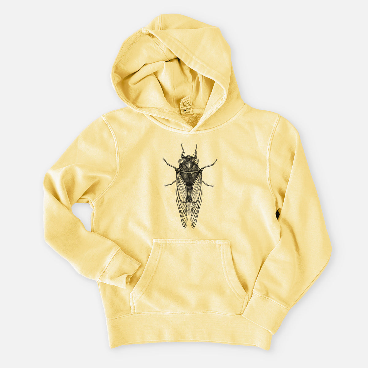 Pharoh Cicada - Magicicada septendecim - Youth Pigment Dyed Hoodie