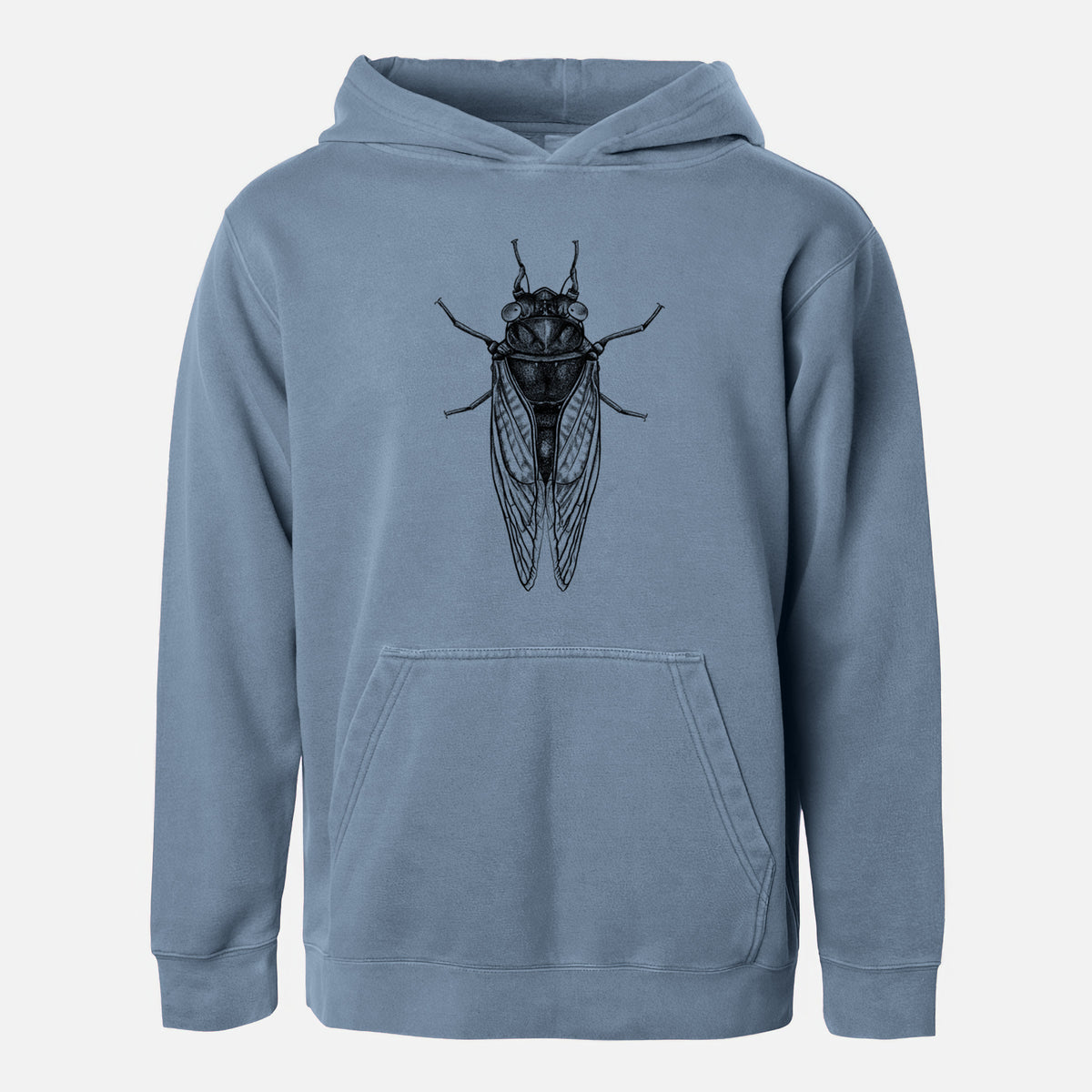 Pharoh Cicada - Magicicada septendecim - Youth Pigment Dyed Hoodie