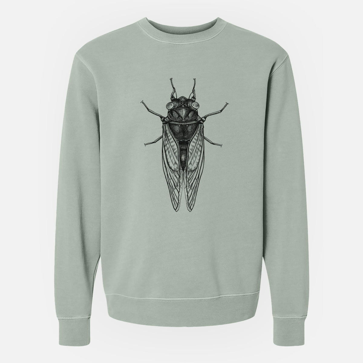 Pharoh Cicada - Magicicada septendecim - Unisex Pigment Dyed Crew Sweatshirt